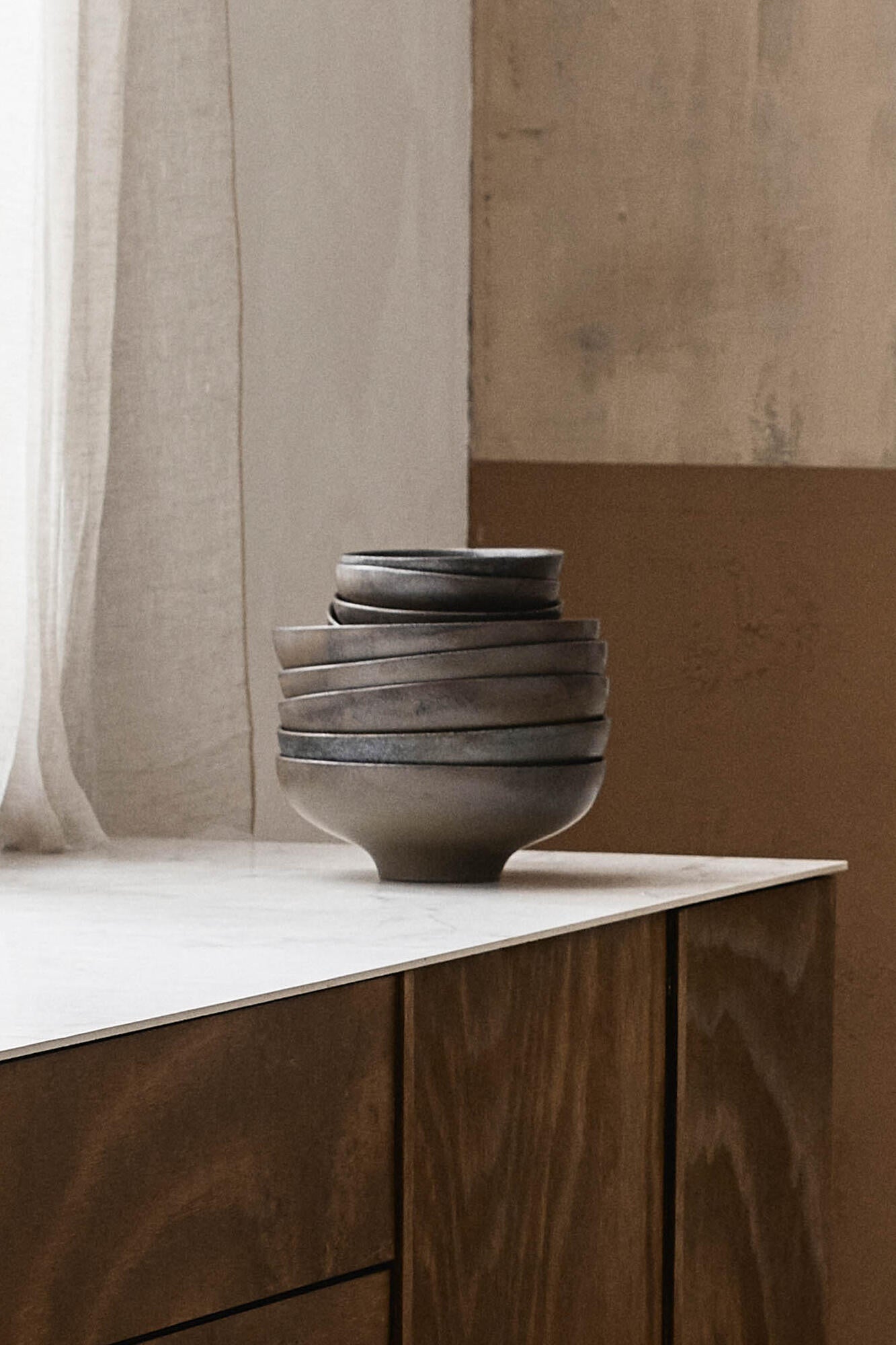 Inez skål, sand - Ø16,5 cm